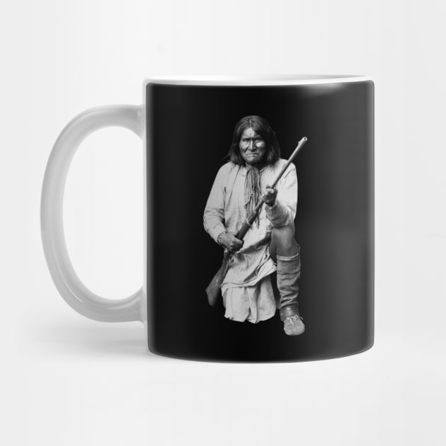 Geronimo Kneeling With Rifle by warishellstore